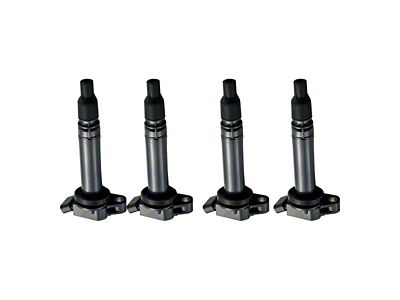 Ignition Coils; Black; Set of Four (10-11 3.8L Jeep Wrangler JK)