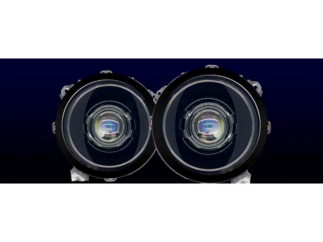 HID Projectos 9-Inch Expedition Series LED Headlights; Black Housing; Clear Lens (18-24 Jeep Wrangler JL)