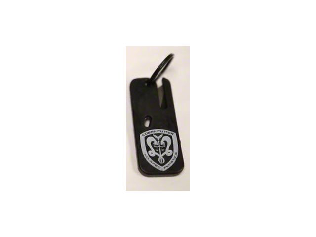 Milspec Plastics Cobra Cutter Safety Cutter Keychain; Black; 100-Pack