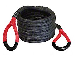 Milspec Plastics V-TOW 7/8-Inch x 30-Foot Power Stretch Rope; Red Eyes
