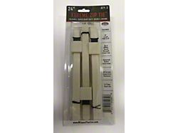 Milspec Plastics Xtreme Zip Ties; 24-Inch; White; 3-Pack