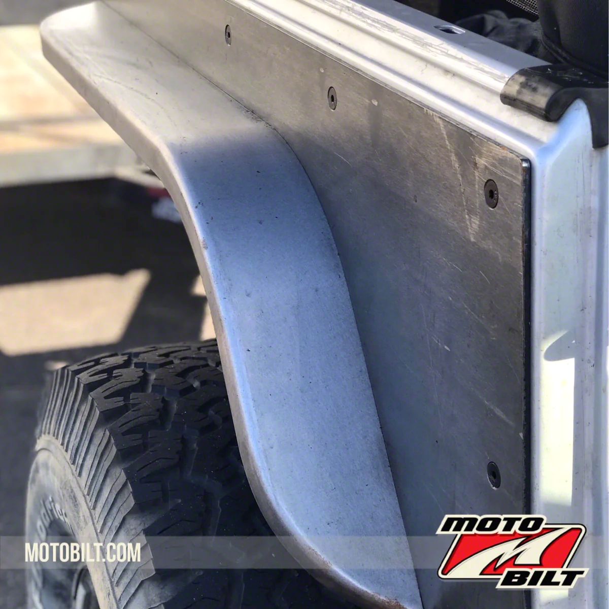Motobilt Jeep Wrangler 2-Inch Rear Fender Flares for Comp Cut Corners ...