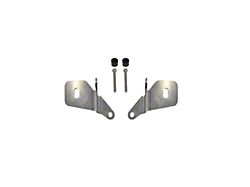 Motobilt A-Pillar Light Mount Kit; Stainless Steel (20-23 3.6L Jeep Gladiator JT, Excluding Mojave)