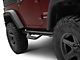 Barricade Tubular Drop Steps; Fine Textured Black (07-18 Jeep Wrangler JK 2-Door)