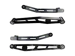 Elev8 Offroad Identity Series Fixed Length H-Beam Front Upper and Lower Control Arms for 0 to 1.50-Inch Lift; Black (18-23 Jeep Wrangler JL)