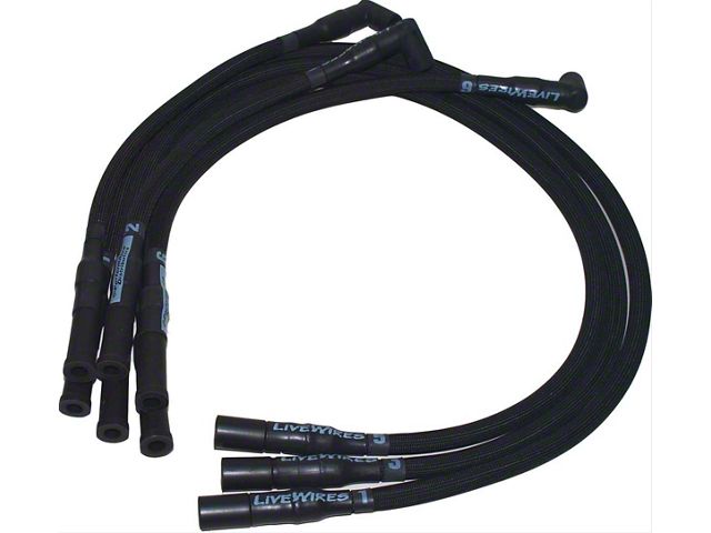 Performance Distributors LiveWires Spark Plug Wires; Black (07-11 3.8L Jeep Wrangler JK)