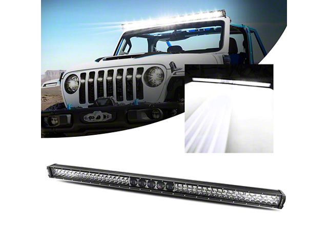 52-Inch 5D-Pro Series LED Light Bar; Spot Beam (Universal; Some Adaptation May Be Required)