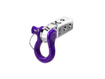 Moose Knuckle Offroad B'oh Spin Pin Shackle 3/4 and Mohawk 2.0 Receiver Combo; Atomic Silver/Grape Escape (Universal; Some Adaptation May Be Required)
