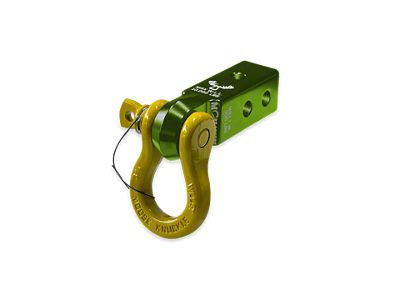 Moose Knuckle Offroad B'oh Spin Pin Shackle/Mohawk 2.0 Receiver Combo; Bean Green/Detonator Yellow (Universal; Some Adaptation May Be Required)