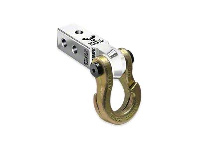 Moose Knuckle Offroad Jowl Split Shackle 3/4 and Mohawk 2.0 Receiver Combo; Atomic Silver/Brass Knuckle (Universal; Some Adaptation May Be Required)