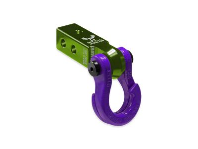 Moose Knuckle Offroad Jowl Split Shackle 3/4 and Mohawk 2.0 Receiver Combo; Bean Green/Grape Escape (Universal; Some Adaptation May Be Required)