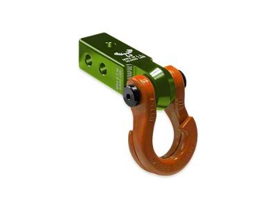 Moose Knuckle Offroad Jowl Split Shackle 3/4 and Mohawk 2.0 Receiver Combo; Bean Green/Obscene Orange (Universal; Some Adaptation May Be Required)