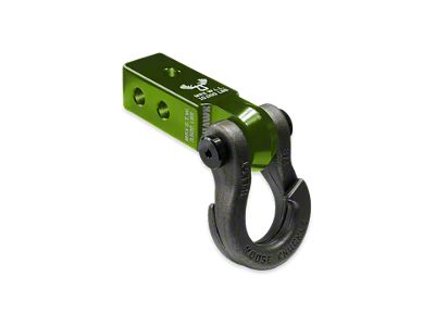 Moose Knuckle Offroad Jowl Split Shackle 3/4 and Mohawk 2.0 Receiver Combo; Bean Green/Raw Dog (Universal; Some Adaptation May Be Required)