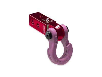 Moose Knuckle Offroad Jowl Split Shackle 3/4 and Mohawk 2.0 Receiver Combo; Red Rum/Pretty Pink (Universal; Some Adaptation May Be Required)