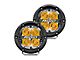 Rigid Industries 4-Inch 360-Series LED Off-Road Lights with Amber Backlight; Spot Beam (Universal; Some Adaptation May Be Required)