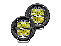 Rigid Industries 4-Inch 360-Series LED Off-Road Lights with White Backlight; Spot Beam (Universal; Some Adaptation May Be Required)