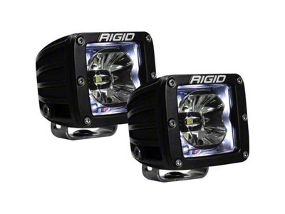 Rigid Industries Radiance LED Pod Lights with White Backlight (Universal; Some Adaptation May Be Required)