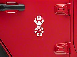 SpeedForm K9 Novelty Decal; White (Universal; Some Adaptation May Be Required)