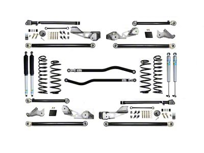 EVO Manufacturing 2.50-Inch Heavy Duty High Clearance Pro Long Arm Suspension Lift Kit with Bilstein Shocks, Front and Rear Track Bars (18-24 Jeep Wrangler JL 4-Door, Excluding 4xe & EcoDiesel)