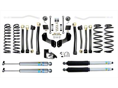 EVO Manufacturing 3.50-Inch High Clearance Long Arm Suspension Lift Kit with Bilstein Shocks (18-24 2.0L or 3.6L Jeep Wrangler JL 4-Door, Excluding 4xe)