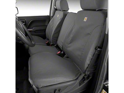 Covercraft SeatSaver Custom Front Seat Covers; Carhartt Gravel (18-23 Jeep Wrangler JL 2-Door)