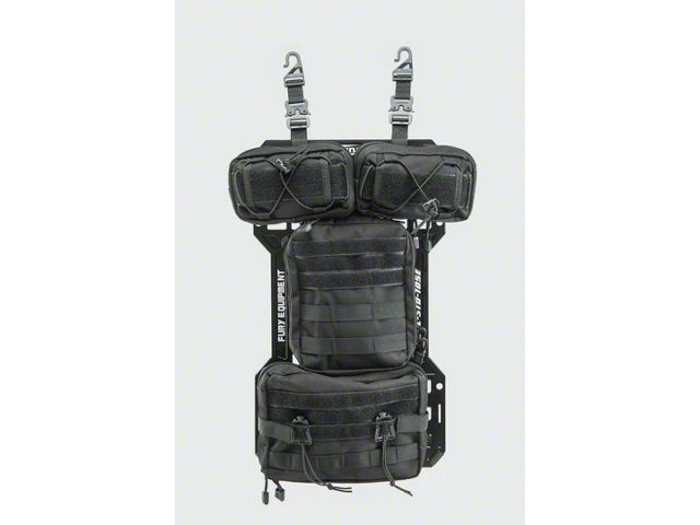 Armory Series Front Seat Extension MOLLE Panel with Bags (07-24 Jeep Wrangler JK & JL)