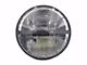 Rugged Ridge 7-Inch Sealed Beam LED Headlight; Chrome Housing; Clear Lens (76-86 Jeep CJ7; 97-18 Jeep Wrangler TJ & JK)