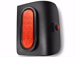 Rugged Ridge Flush Mount LED Tail Lights; Black Housing; Red Lens (18-23 Jeep Wrangler JL w/ Factory Halogen Tail Lights)