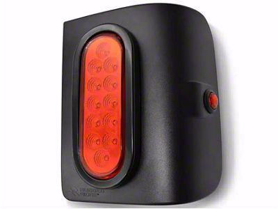 Rugged Ridge Flush Mount LED Tail Lights; Black Housing; Red Lens (18-23 Jeep Wrangler JL w/ Factory Halogen Tail Lights)