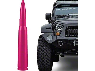 EcoAuto Bullet Antenna; Pink (07-23 Jeep Wrangler JK & JL)