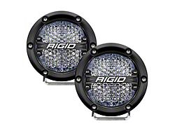 Rigid Industries 4-Inch 360-Series LED Off-Road Lights with White Backlight; Diffused (Universal; Some Adaptation May Be Required)