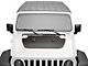 SEC10 Hood Decal; Black/Red Carbon Fiber (18-24 Jeep Wrangler JL, Excluding Rubicon 392)