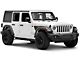 SEC10 Long Side Accent Decal; Black/Red Carbon Fiber (18-24 Jeep Wrangler JL)