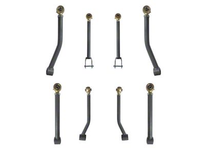 RSO Suspension Adjustable Front and Rear Control Arms for 0 to 6-Inch Lift (07-18 Jeep Wrangler JK)