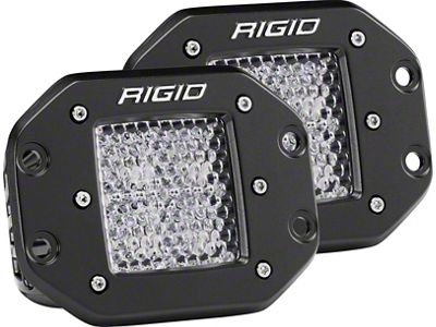 Rigid Industries D-Series Pro Flush Mount LED Lights; Diffused (Universal; Some Adaptation May Be Required)