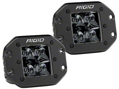 Rigid Industries D-Series Pro Flush Mount LED Lights; Spot Midnight Beam (Universal; Some Adaptation May Be Required)