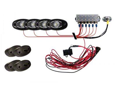 Rigid Industries Rock Light Kit; Cool White; 4-Pieces (Universal; Some Adaptation May Be Required)