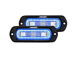 Rigid Industries SR-L Series Off-Road Spreader Surface Mount LED Pod Light with Blue Halo (Universal; Some Adaptation May Be Required)