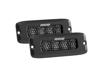 Rigid Industries SR-Q Series Pro Flush Mount LED Lights; Spot Diffused Midnight Beam (Universal; Some Adaptation May Be Required)