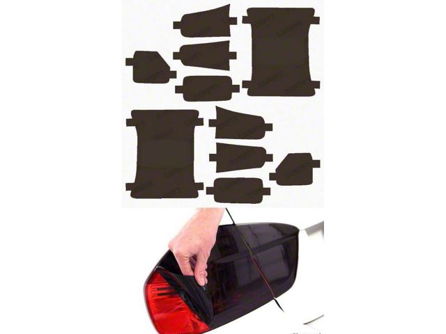 Lamin-X Tail Light Tint Covers; Charcoal (18-24 Jeep Wrangler JL w/ Factory LED Lighting Package)