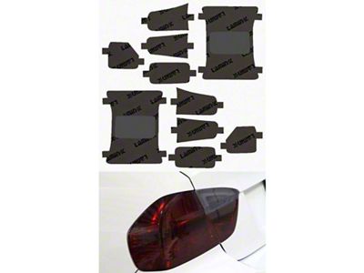Lamin-X Tail Light Tint Covers; Gunsmoke (18-24 Jeep Wrangler JL w/ Factory LED Lighting Package)