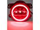 4-Inch LED Fog Lights with Red LED Halo (07-18 Jeep Wrangler JK)