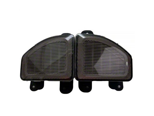 Rear Bumper LED Tail Lights; Black Housing; Smoked Lens (18-24 Jeep Wrangler JL)