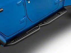 DV8 Offroad OE Plus Series Side Step Bars; Textured Black (18-23 Jeep Wrangler JL 4-Door)