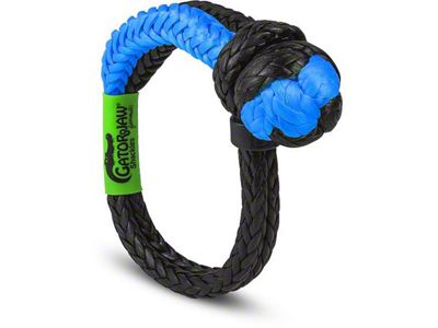 Bubba Rope 1/2-Inch NexGen Gator-Jaw Synthetic Soft Shackle; Blue/Black