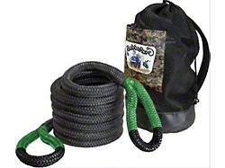 Bubba Rope 1-1/2-Inch x 20-Foot Jumbo Power Stretch Recovery Rope with Green Eyelets