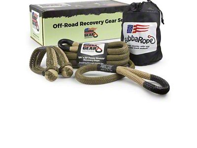 Bubba Rope 3/4-Inch x 20-Foot Recovery Gear Set with Desert Tan Eyelets