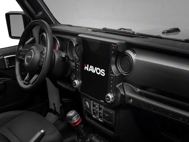 Navos Gen 5 12.10-Inch T-Style Radio with Factory Camera Adapter (18-23 Jeep Wrangler JL, Excluding 4xe)