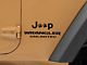 Jeep Licensed by RedRock Jeep Paw Side Logo; Gloss Black (87-18 Jeep Wrangler YJ, TJ & JK)