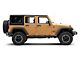 Jeep Licensed by RedRock Jeep Paw Side Logo; Matte Black (87-18 Jeep Wrangler YJ, TJ & JK)